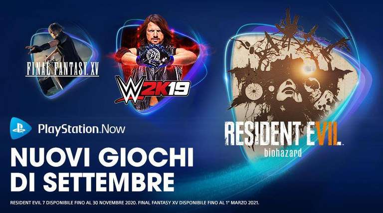 PLAYSTATION NOW - Giochi Settembre 2020