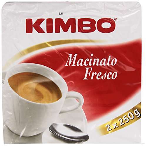 2x250gr Kimbo Caffè Macinato Fresco 