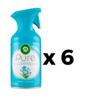 6 x 250 ml Air Wick Pure Spray Deodorante Ambiente