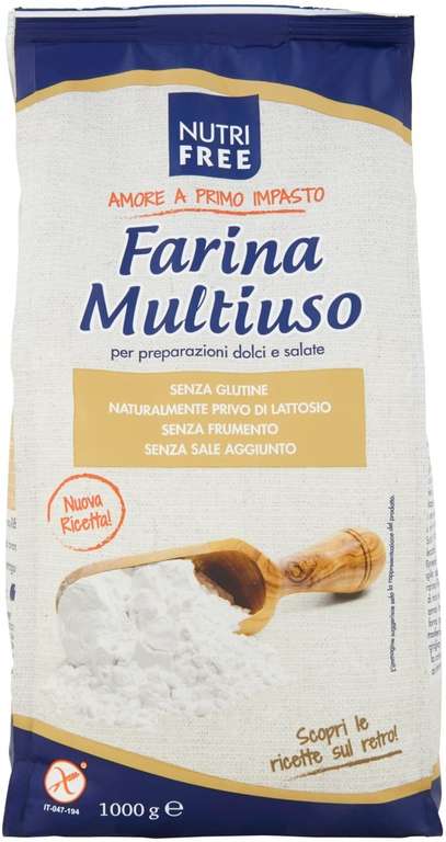 Farina 3x1KG Senza Glutine 3.39€