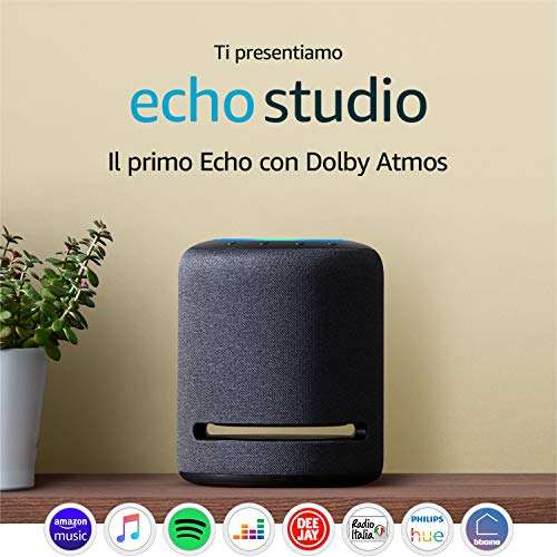Preordine Echo Studio - Altoparlante intelligente con audio Hi-Fi e Alexa
