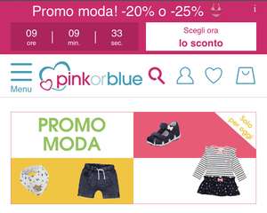 Promo moda! -20% o -25% pinkorblue