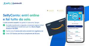 Entra in SelfyConto per ricevere un buono da 100€ (a scelta tra Amazon, Q8, Zalando, ecc.)!