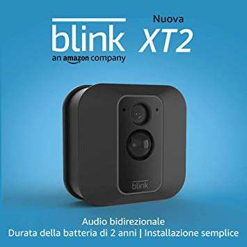 Nuova Blink XT2 | Telecamera di sicurezza per interni/esterni con archiviazione sul cloud