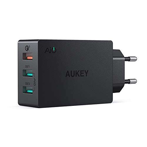 AUKEY Quick Charge 3.0 Caricatore USB da Muro 43,5W