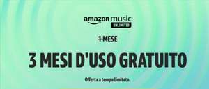 Amazon Music Unlimited - 3 Mesi GRATIS Nuovi Utenti