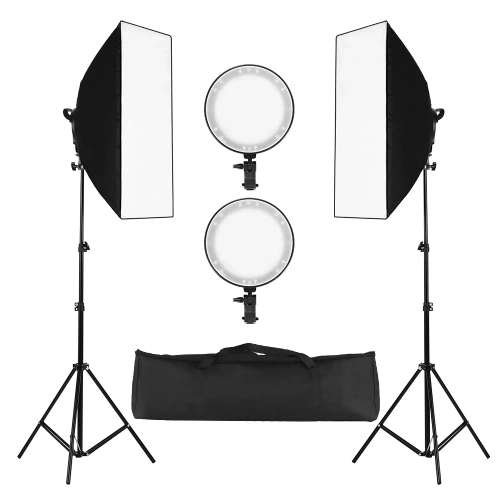 Kit luci LED Softbox per fotografia - Professional Studio