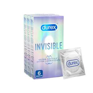Durex Invisible Extra-Lubrificati X 18 pezzi