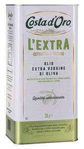 Costa d’Oro – L’Extra Olio Extravergine di oliva estratto a freddo [Latta da 3L]
