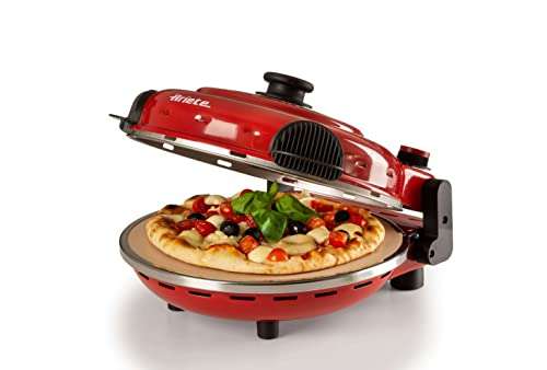 Ariete 919 Pizza in 4' minuti, Forno per pizza, 400 gradi, Cuoce in 4’, Pietra refrattaria 32 cm di diametro, 1200 watt, Timer 15’