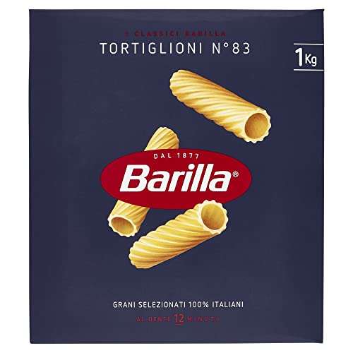 Barilla Pasta Tortiglioni N.83, [1kg]