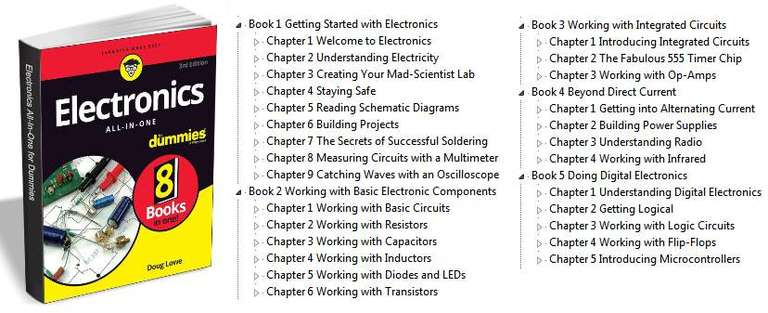 TradePub - Elettronica AIO for Dummies Gratis (eBook PDF in Inglese) incl. per Arduino e Raspberry Pi un totale di 8 libri