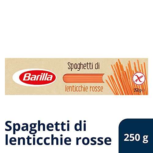 Barilla pasta di legumi spaghetti di lenticchie rosse [Senza glutine, 250 gr]
