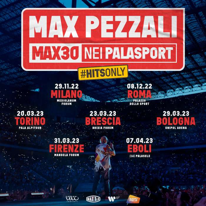 Max Pezzali - MAX30 tour: fino a -65% sul prezzo BASE del biglietto per le Frecce