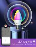 Aigostar - 6X Lampadine smart LED RGB [E27 6,5W compatibili con Alexa]