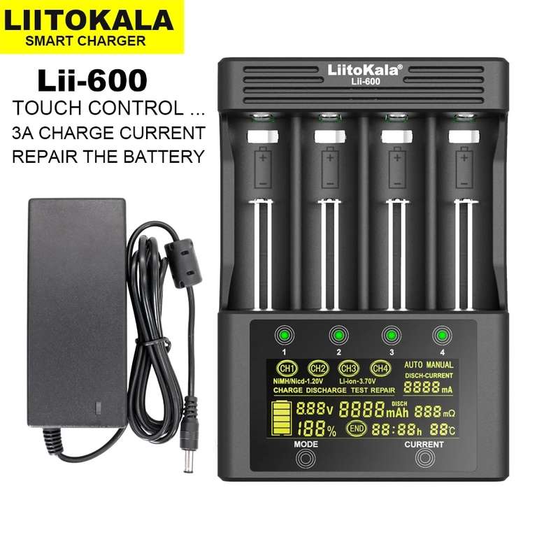 Carica batterie al litio - [LiitoKala Lii-600]