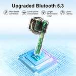 Blackview Cuffie Bluetooth AirBuds 5.3 [Wireless, IP7, cancellazione del rumare]