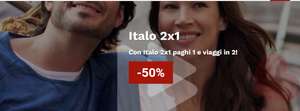 ITALO 2x1 Paghi per uno e viaggi in due Offerta di San Valentino