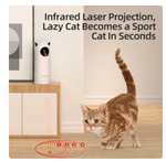 Giocattolo Gatto Interattivo ROJECO | Laser LED Automatico (cani e gatti)