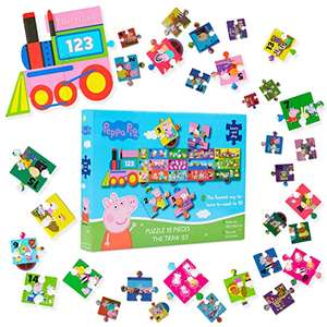 Peppa Pig Puzzle il treno dei numeri (bambini dai 3 anni in su, giochi educativi)