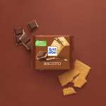 RITTER SPORT Biscotto | Tavoletta di Cioccolato al latte ripiena, con biscotto (11 pezzi x 100g)
