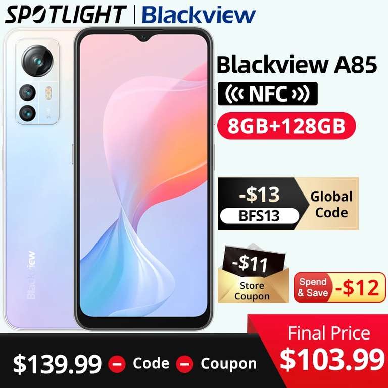 Blackview A85 smartphone with [50MP camera]