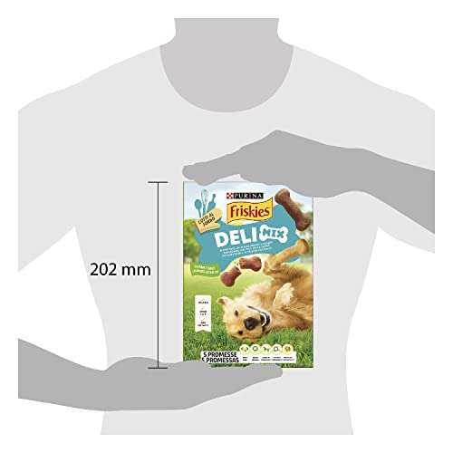 Purina Friskies DeliMix biscotti per Cani - [Manzo, pollo e selvaggina, 6 scatole da 500g]