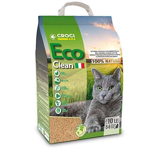 Croci - Lettiera Gatti Eco Clean 10L [100% vegetale]