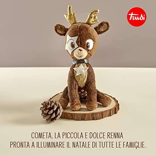 Pan di Stelle Gift Box Natale "Peluche Cometa" - [Idea Regalo con Renna di Peluche by Trudi + crema spalmabile]