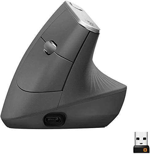 Logitech - MX Mouse verticale [Wireless ergonomico, multi-dispositivo]