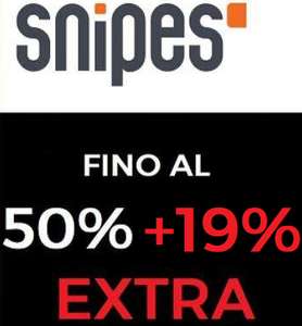 Snipes - Sconti fino al 50% + 19% Extra