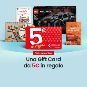 La Feltrinelli- una gift card da 5 euro per te!con un acquisto di almeno 45€