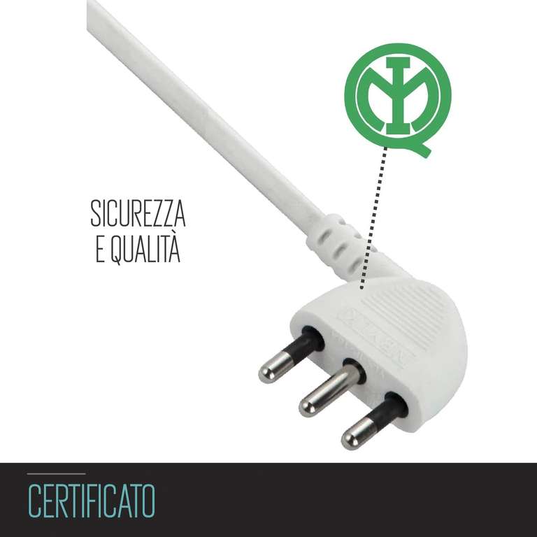 Multipresa da Scrivania: 6 Prese + 2 USB | 4 Prese Italiane + 2 Universali/Schuko
