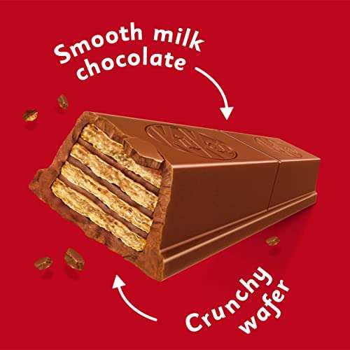 KITKAT CHUNKY Snack di Wafer ricoperto di Cioccolato al Latte [36 pezzi da 40g]