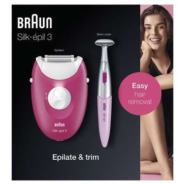 Braun Silk Epil 3 420: epilatore con cavo + bikini styler in offerta da LIDL