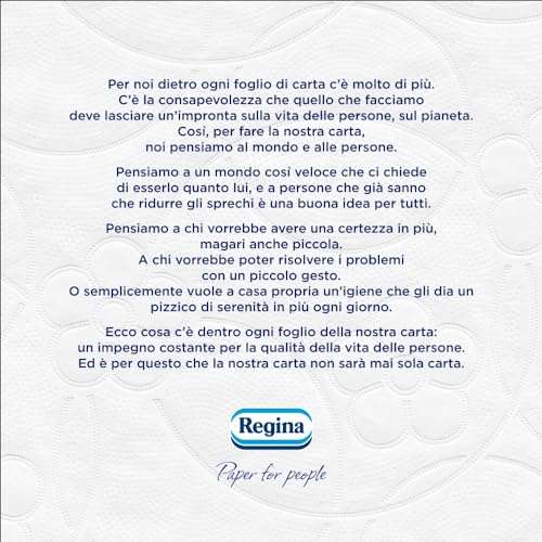 Regina Sensation - 42 Rotoli di Carta Igienica, 160 Soffici Strappi a 3 Veli