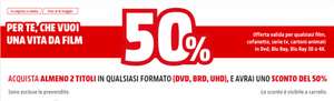 Mediaworld - Sconto 50% su Film e Serie TV