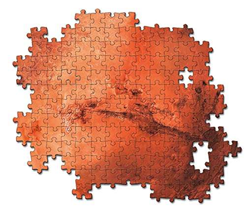 Clementoni - Puzzle del pianeta Marte 500 pezzi [50 cm, Round Space Collection-Mars, 35107]