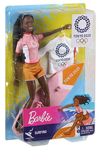 Barbie - Bambola surfista con accessori Olympics [GJL76]