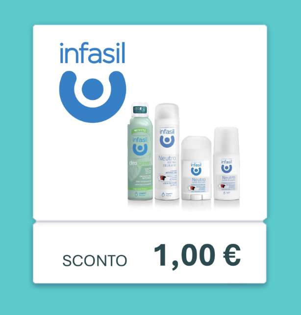 Infasil Deodoranti - Buono Sconto Digitale da 1€