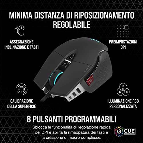 Corsair - Mouse gaming M65 RGB ULTRA [RGB, 26K DPI]