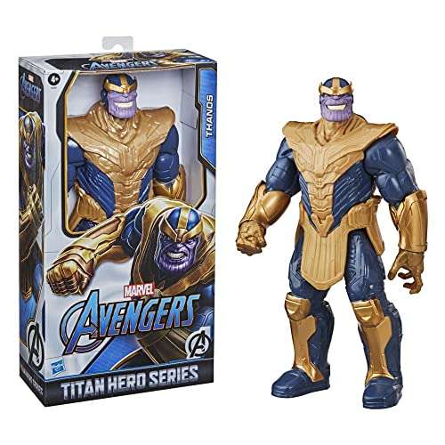 Hasbro Marvel Avengers - Titan Hero Series Blast Gear, Action figure di Thanos (classe Deluxe), di 30 cm