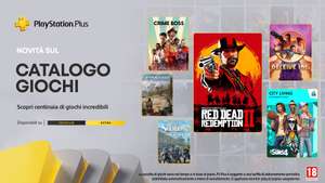 PlayStation Plus Extra/Premium Maggio: Red Dead Redemption 2, Deceive Inc., Crime Boss: Rockay City, Cat Quest I/II, Stranded: Alien Dawn...