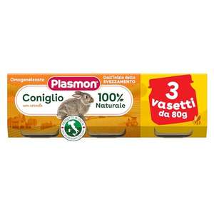 Omogeneizzato Plasmon Coniglio e Cereali 80g - 24 Vasetti