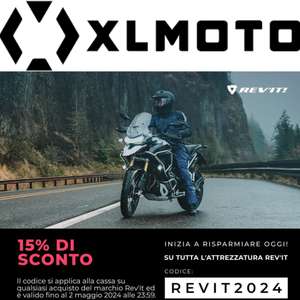 XLMOTO -15% di Sconto Su attrezzatura Rev'it! (es. Guanti Moto Rev’It! Kalahari Nero-Argento a soli 33,99€)