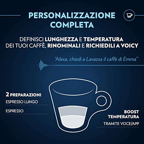 Lavazza - A Modo Mio Voicy [Macchina Caffè Espresso con Alexa Integrata]