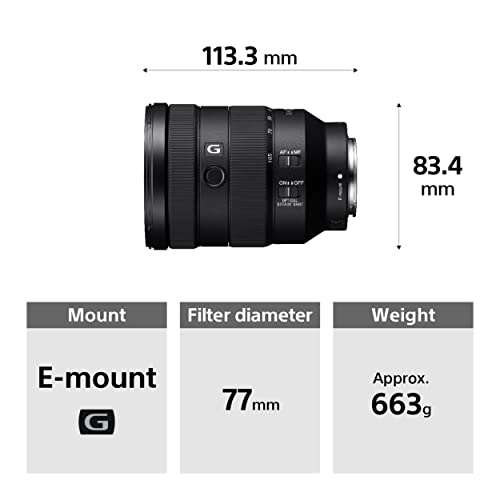 Sony - Obiettivo con Zoom 24-105mm F4 [SEL-24105G, Attacco E]
