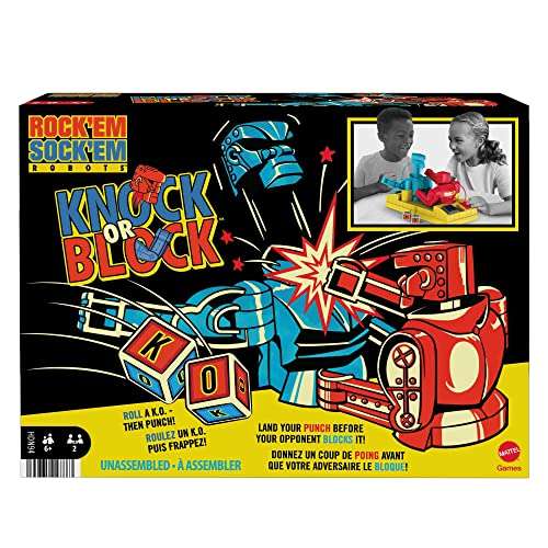Mattel Games-Rock 'Em Sock 'Em Robots Colpisci e Blocca