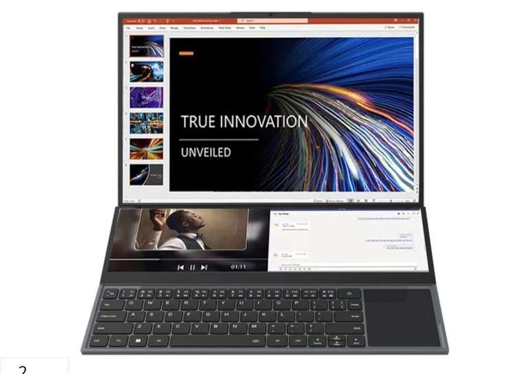 Fly Laptop, schermo doppio [Intel Core i7-10870H, 16/1TB SSD, win 11]