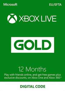 Xbox Live Gold 12 mesi XBOX Live Key EUROPE